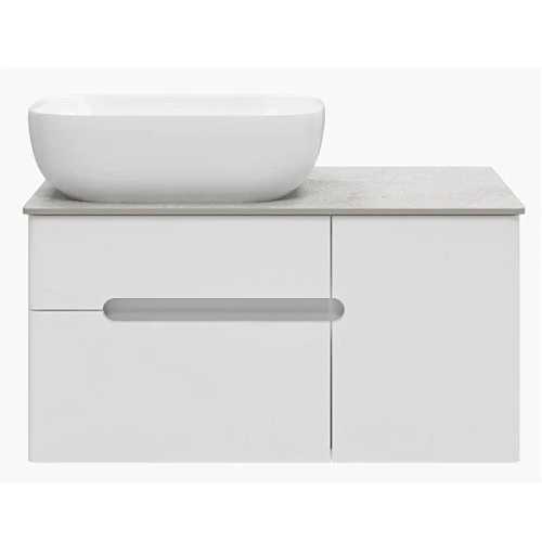 Тумба под раковину подвесная Misty Роял 80 см белая - фото 1