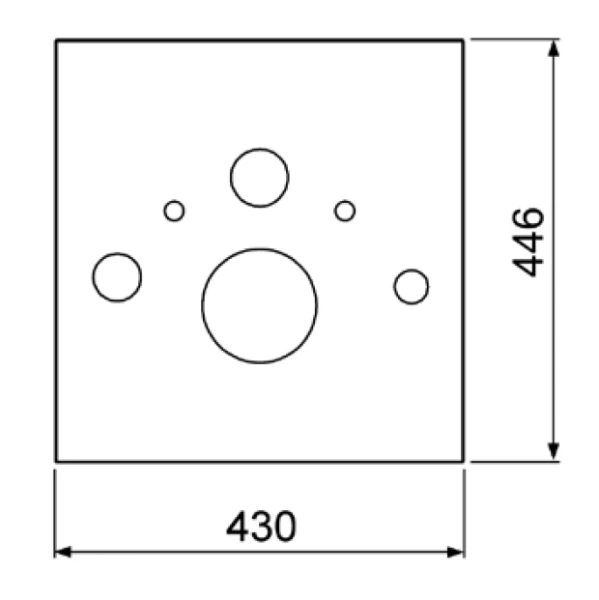 Нижняя стеклянная панель для установки унитаза-биде, цвет белый, Tece TECElux 9650101 (детальная фотография), для унитаза