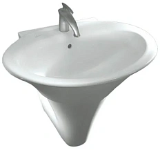 Раковина подвесная Hatria Sculture 75х60 см