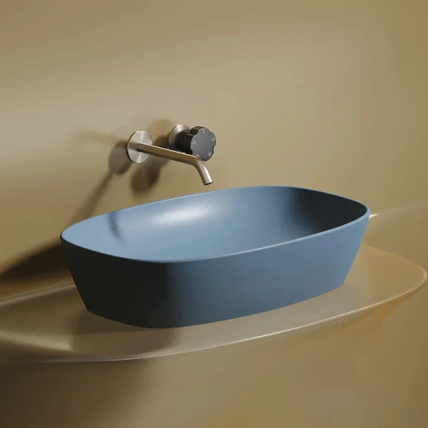 Раковина Ceramica Nova Element 60 см голубая CN6049ML (детальная фотография), одинарные