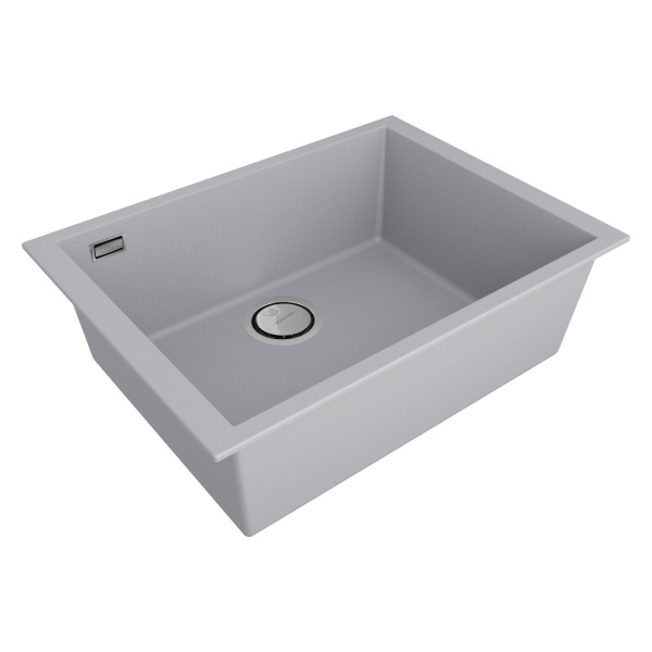 Мойка для кухни Paulmark Neo classic 60 см Urban grey PM966044-UGR (детальная фотография), встраиваемые, интегрированные
