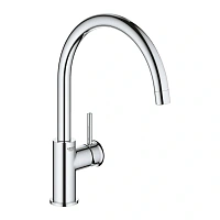 Смеситель для кухни GROHE BauClassic с высоким C-образным изливом