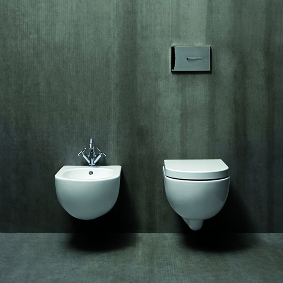 Унитаз подвесной Azzurra Nuvola Mini NUV 146/SOSK (детальная фотография), современные, hi-tech, круглые