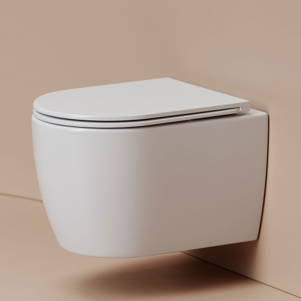 Унитаз подвесной Ceramicanova Noe сиденье микролифт CN4011T (детальная фотография), подвесные, встраиваемые