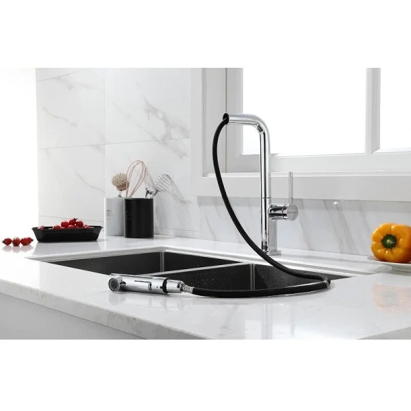 Смеситель для кухни Paulmark Neo хром Ne214419-CR (детальная фотография), современные, hi-tech