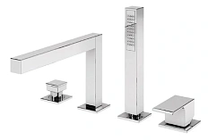 Смеситель для ванны Cezares Porta белый матовый