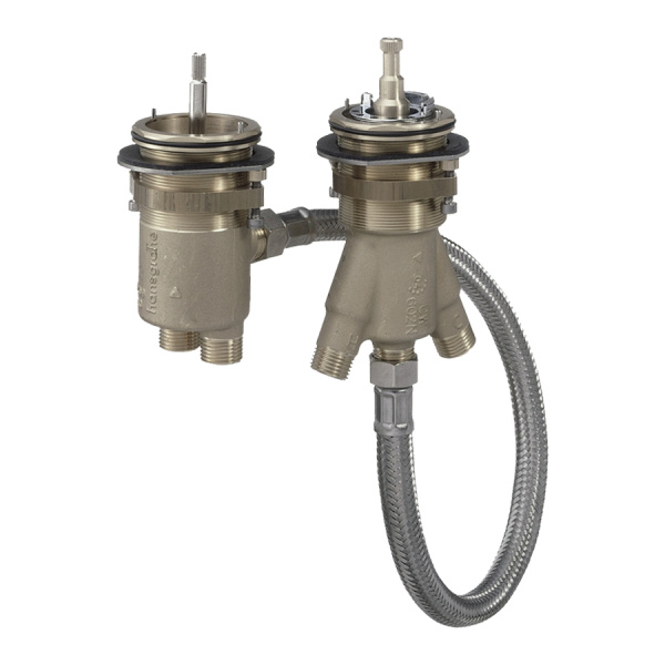 Скрытая часть смесителя для ванны Hansgrohe на 2 отверстия 13550180 (детальная фотография)