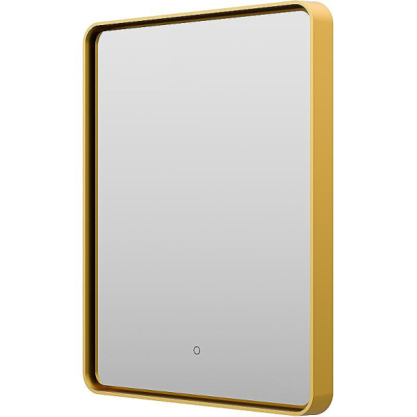 Зеркало с подсветкой Brevita Mercury 60 см золото MER-Rett6-060/80-gold (детальная фотография), современные, hi-tech