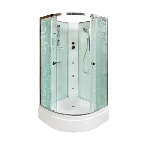 Душевая кабина Deto EM 90x90 см четверть круга EM2790NGM (детальная фотография)