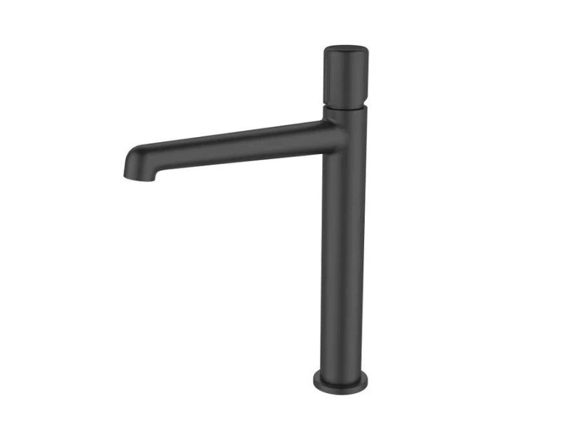 Смеситель для раковины BelBagno Uno черный матовый UNO-LMC-NERO-W0 (детальная фотография)