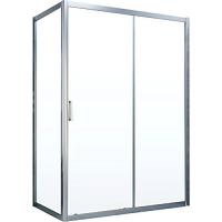 Душевой уголок профиль матовый хром стекло прозрачное Vegas-glass