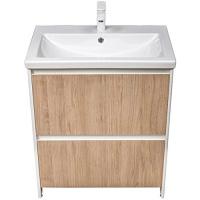 Тумба под раковину напольная Velvex Klaufs 70 см белая/дерево