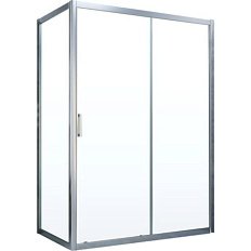 Душевой уголок профиль матовый хром стекло прозрачное Vegas-glass