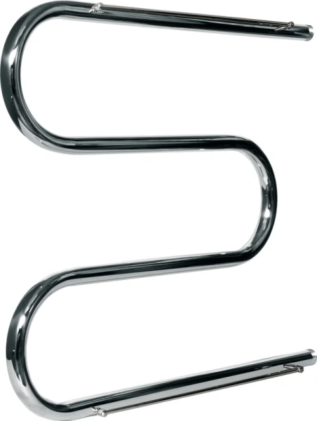 Полотенцесушитель водяной Ника Simple 60x80 см хром М 3/4 60/80 с полкой (детальная фотография), современные, hi-tech