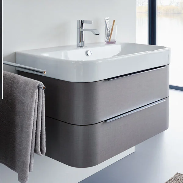 Раковина консоль Duravit Happy D.2 231865 (детальная фотография), белые