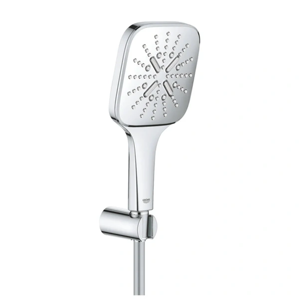 Душевой набор Grohe Rainshower SmartActive 130 Cube, 3 вида струй, хром 26589000 (детальная фотография)