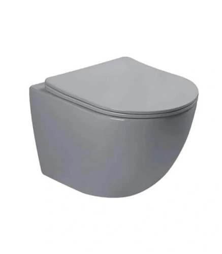 Унитаз подвесной SantiLine серый - фото 1