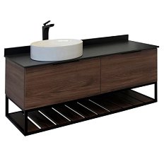Тумба с раковиной подвесная Comforty Порто 00-0000 120 см с ящиками