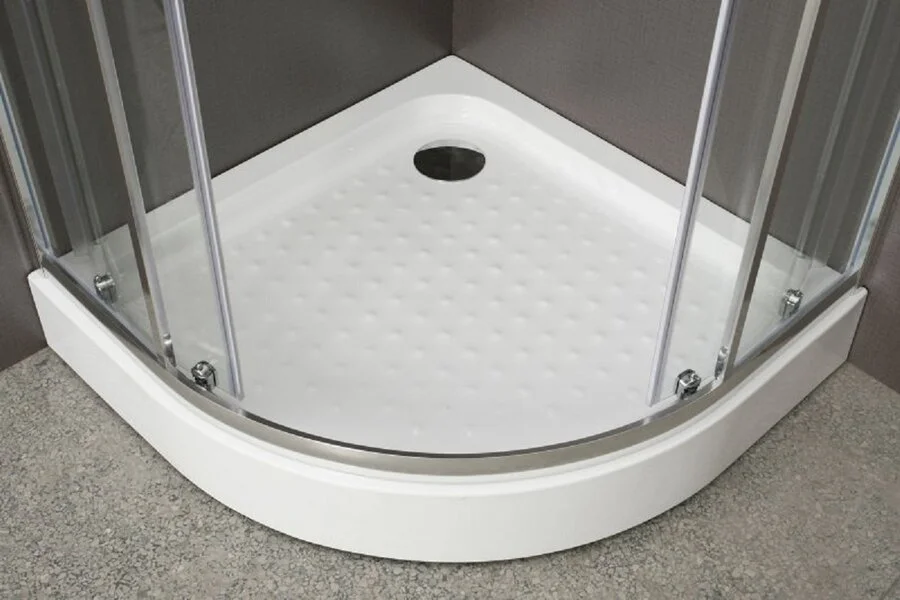 Душевой уголок BelBagno Uno 80х80 см с прозрачным стеклом UNO-195-R-2-80-C-Cr (детальная фотография), хром