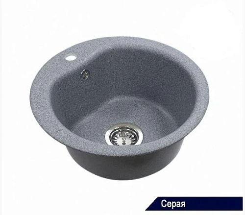 Мойка для кухни Акватон Мида 51 см серая - фото 5