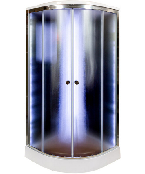 Душевая кабина Deto B 100х100 см закрытая B01SLEDBLACK (детальная фотография)