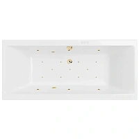 Ванна гидромассажная Excellent Pryzmat Relax 200 x 90 см, белый/золото, WAEX.PRY20.RELAX.GL