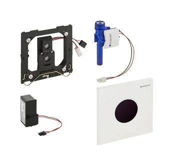 Клавиша смыва Geberit Sigma 01 хром матовый 116.021.46.5 (детальная фотография), слив стандартный с одной клавишей