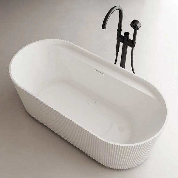 Ванна акриловая Abber 170x80 см овальная AB9444MW (детальная фотография), овальные