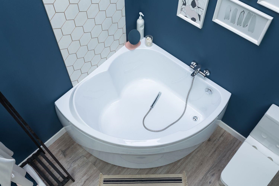 Ванна акриловая Aquanet Fregate 120x120 см с каркасом 205488 (детальная фотография), угловые, приставные, встраиваемые