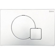 Клавиша смыва Black&White Universe хром