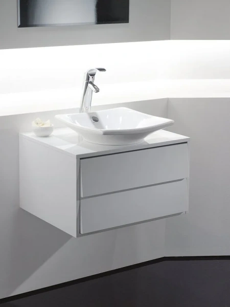 Раковина Jacob Delafon Escale 41 см белая E1325-00 (детальная фотография), в форме чаши, квадратная