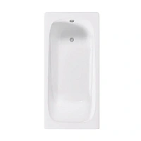 Ванна чугунная Delice Flex DLR230632, 180 х 85 см, без покрытия, без ручек, цвет белый