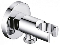 Штуцер с держателем душа Cezares хром