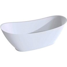 Ванна из искусственного камня Salini Noemi 170x75 см отдельностоящая, белый матовый