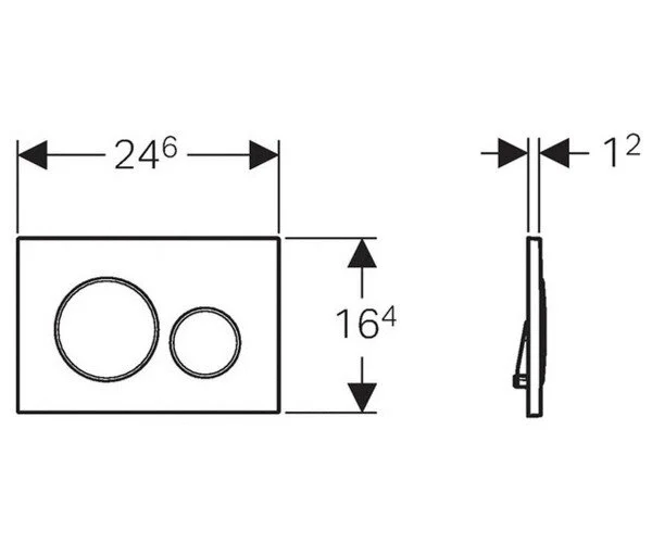 Клавиша смыва Geberit Sigma 20 нержавеющая сталь 115.882.SN.1 (детальная фотография), в наличии