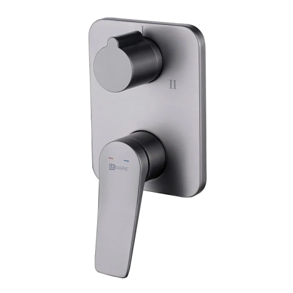 Смеситель для душа Lemark Bronx встраиваемый графит LM3728GM (детальная фотография)