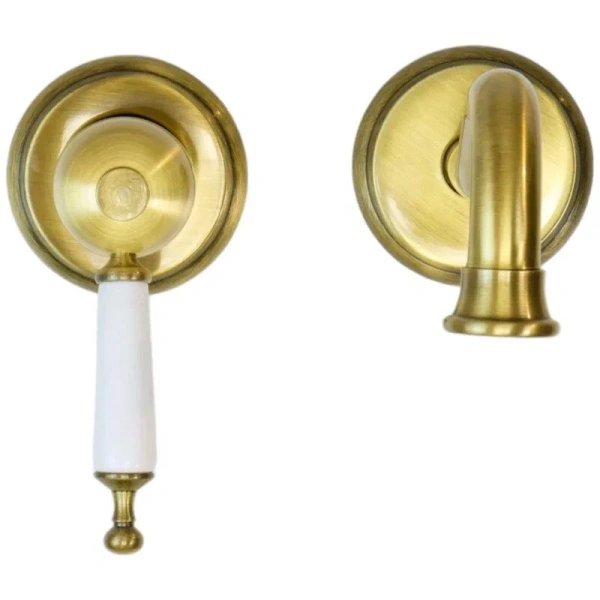 Смеситель для раковины Migliore Oxford бронза 19092 (детальная фотография), бронза, комбинированные