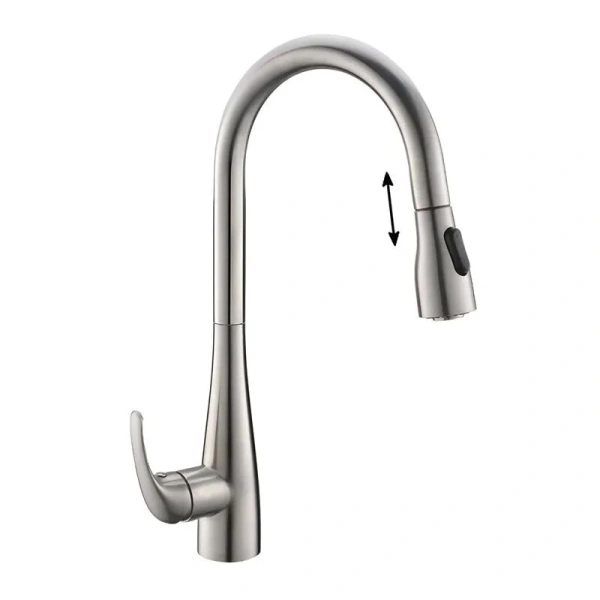 Смеситель для кухни BelBagno из нержавеющей стали BB-LAM28-IN (детальная фотография)