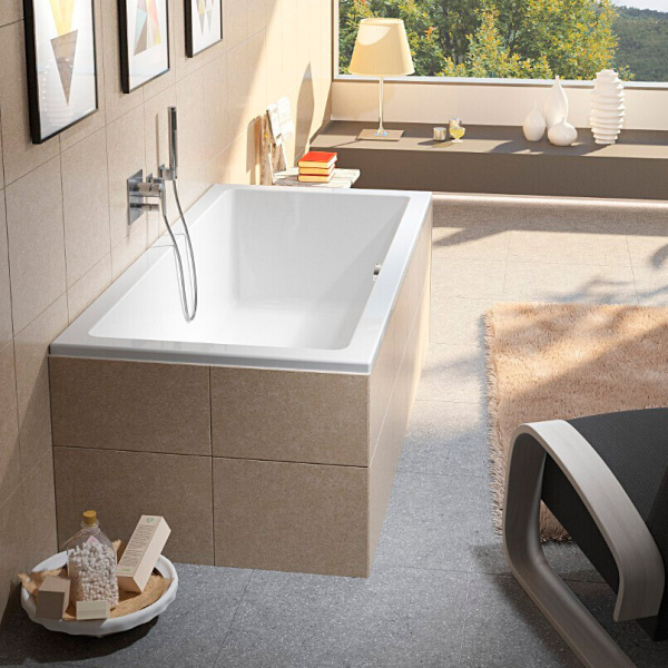 Ванна акриловая Riho Lusso 180х80 см белая B036001005 (детальная фотография), акриловые