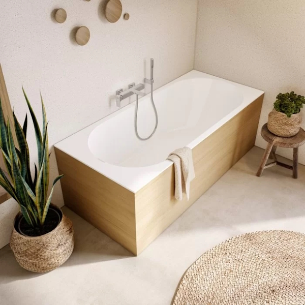 Ванна квариловая Villeroy & Boch Oberon 2.0 180х80 см со сливом-переливом UBQ180OBR2DV-01 (детальная фотография), приставные, встраиваемые