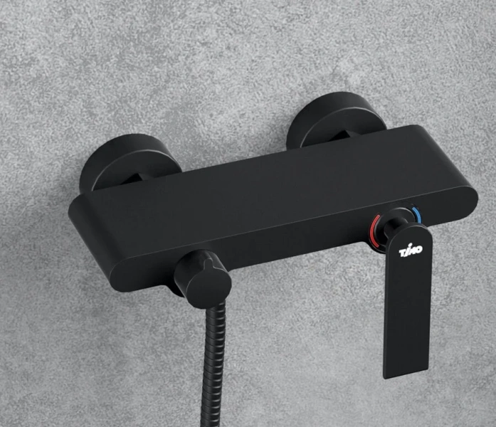 Смеситель для ванны Timo Anni, черный матовый 2714/03Y (детальная фотография), черные