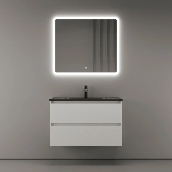 Тумба под раковину подвесная Sancos Cento 80 см белая CN80W (детальная фотография) index_1