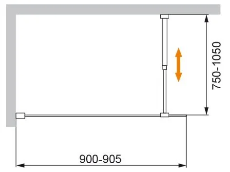 Шторка для ванны Cezares Liberta 90х155 см профиль хром LIBERTA-V-1-90/155-C-Cr (детальная фотография), недорогие