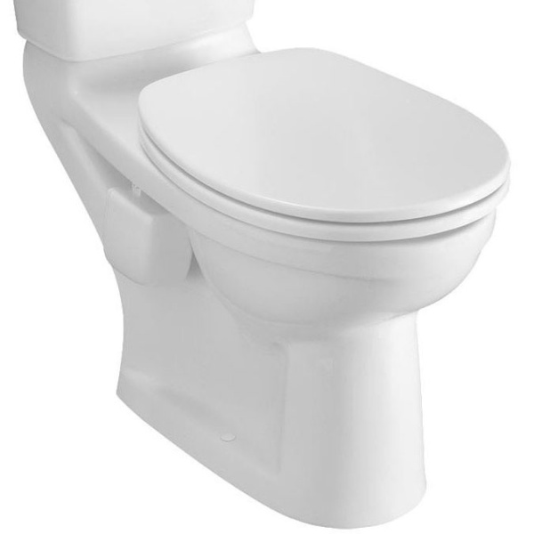 Чаша для унитаза-компакта Villeroy & Boch O.novo альпийский белый с покрытием CeramicPlus 6C5910R1 (детальная фотография)