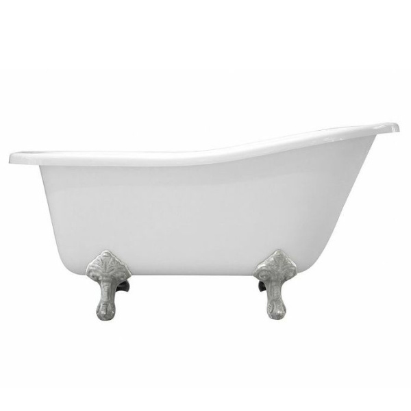 Ванна из литьевого мрамора Эстет Царская 170x73 см белая матовая ФР-00014393 (детальная фотография), ретро, в классическом стиле, прованс
