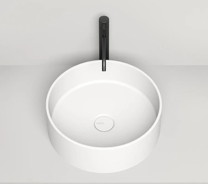 Раковина Salini Armonia 02 45 см белый матовый 130112SM (детальная фотография), белые