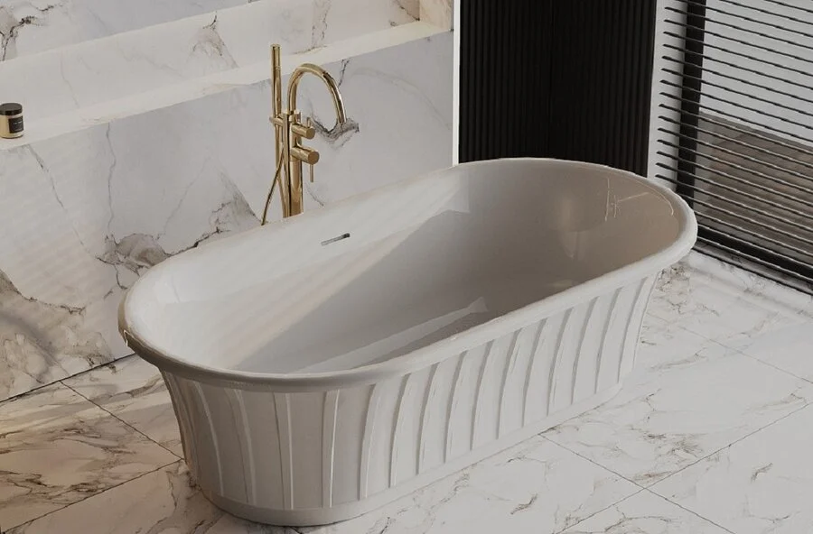 Ванна из искусственного камня Belux Колизей ВК 1750, 4810924267320, 170 x 75 см, белый (детальная фотография), белые