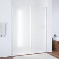 Душевая дверь профиль черный глянцевый стекло сатин Vegas-glass