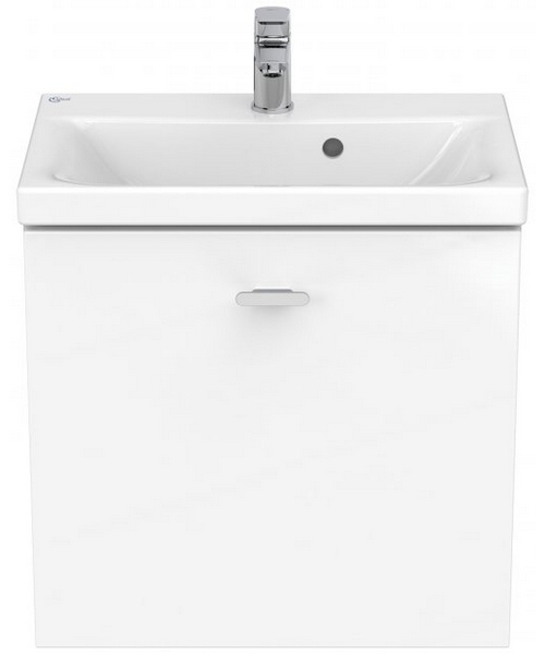 Тумба под раковину подвесная Ideal Standard Connect Space 55 см белый лак глянцевый E0313WG (детальная фотография), белая