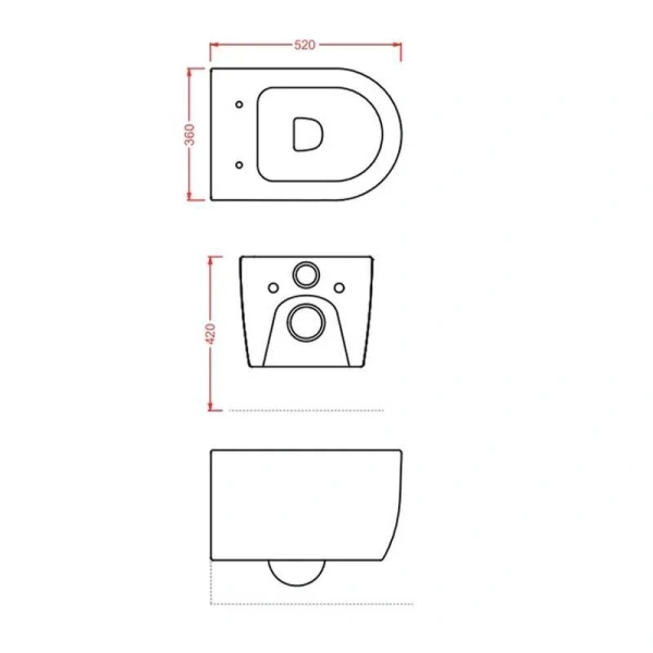 Унитаз подвесной ArtCeram Monet белый матовый MNV001 05 00 (детальная фотография), подвесные, встраиваемые